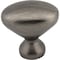 Elements 1-1/4" Overall Length Brushed Pewter Oval Merryville Cabinet Knob 897L-BNBDL - alternate 3